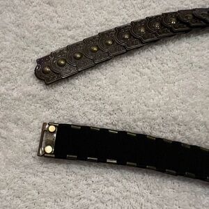 Chicos bronze elastic belt